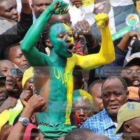 Wananchi follow proceedings during a Kenya Kwanza campaign rally