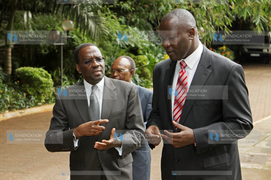 Chief Justice Dr Willy Mutunga with Tom Ojienda
