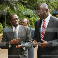 Chief Justice Dr Willy Mutunga with Tom Ojienda
