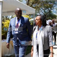Nakuru Governor Susan Kihika with Senator Tom Ojienda