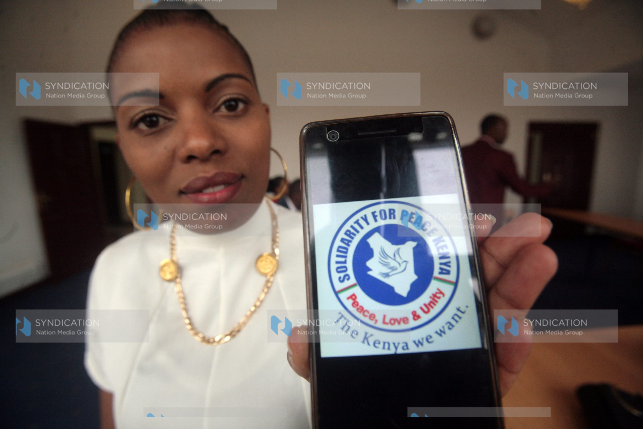 Eunice Steve, a member of the youth organization Solidarity for Peace Kenya