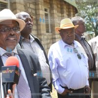 Njuri Ncheke executive led by Secretary General Josphat Murangiri and Chairman Linus Kathera