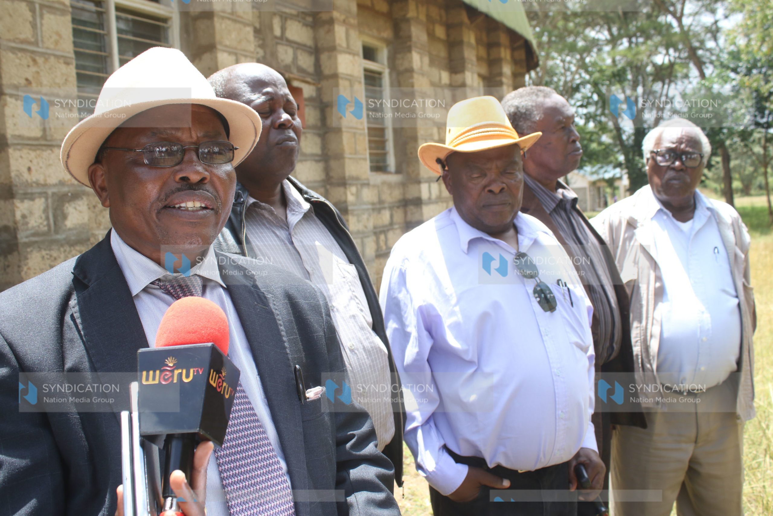 Njuri Ncheke executive led by Secretary General Josphat Murangiri and Chairman Linus Kathera