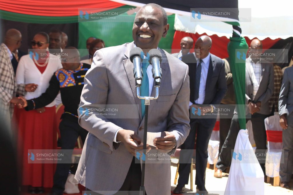 Deputy President William Ruto addresses faithful at Gikondi catholic church