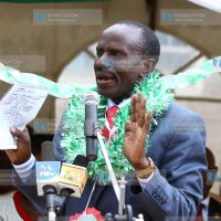 KNUT secretary general Mr. Wilson Sossion addresses parents, teachers and staff