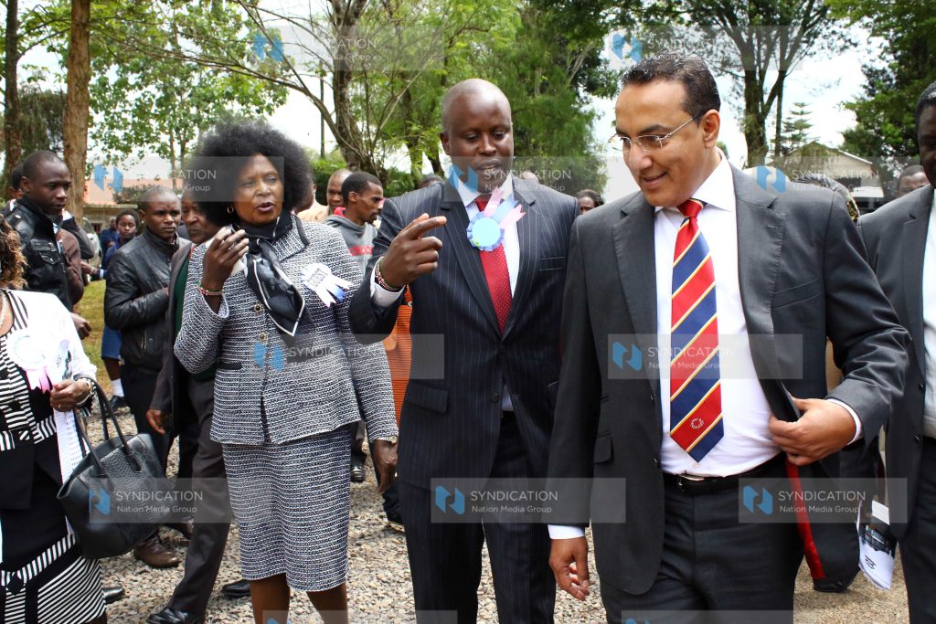 Prize giving ceremony at Birithia girls' secondary
