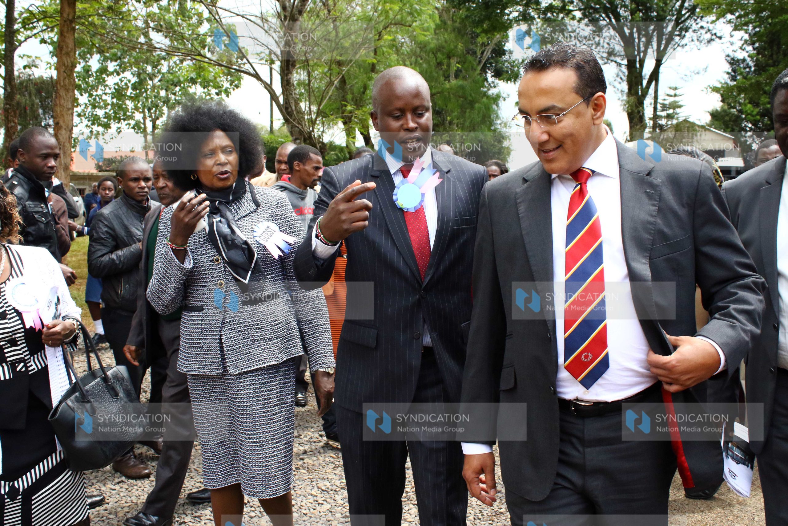 Prize giving ceremony at Birithia girls’ secondary