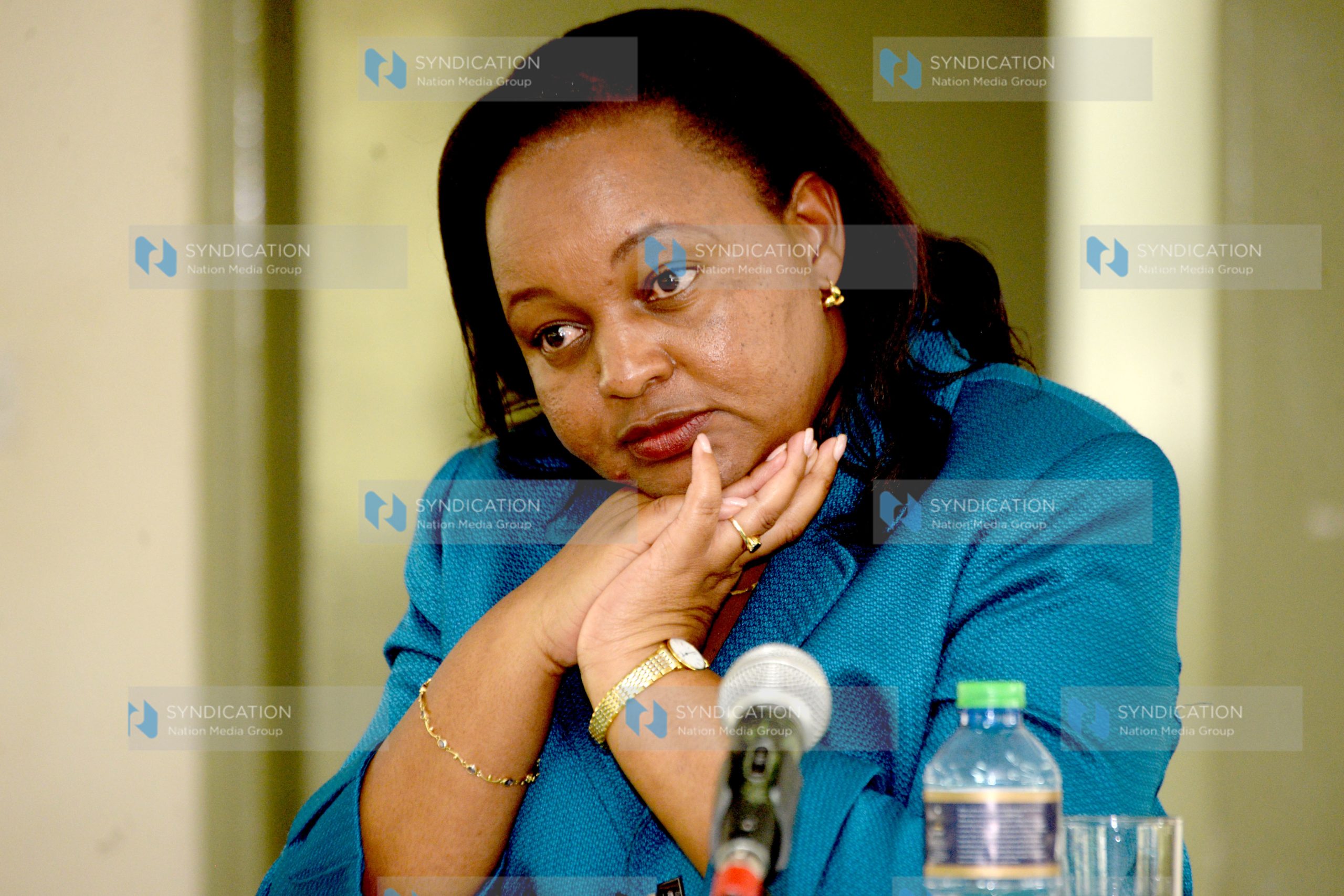 A meeting at the National Youth Service (NYS) headquarters in Nairobi