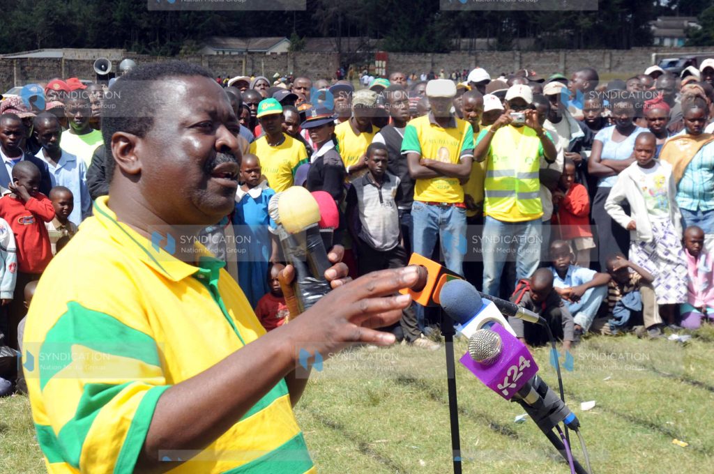 Amani Coalition presidential candidate Musalia Mudavadi