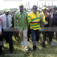 Amani Coalition presidential candidate Musalia Mudavadi and his running mate Jeremiah Kioni