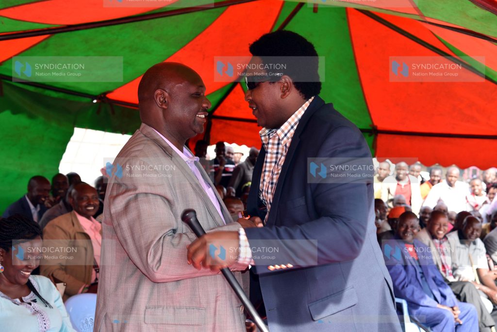 Narok county governor Samuel Tunai meets county senator Ledama Ole Kina