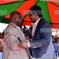 Narok county governor Samuel Tunai meets county senator Ledama Ole Kina