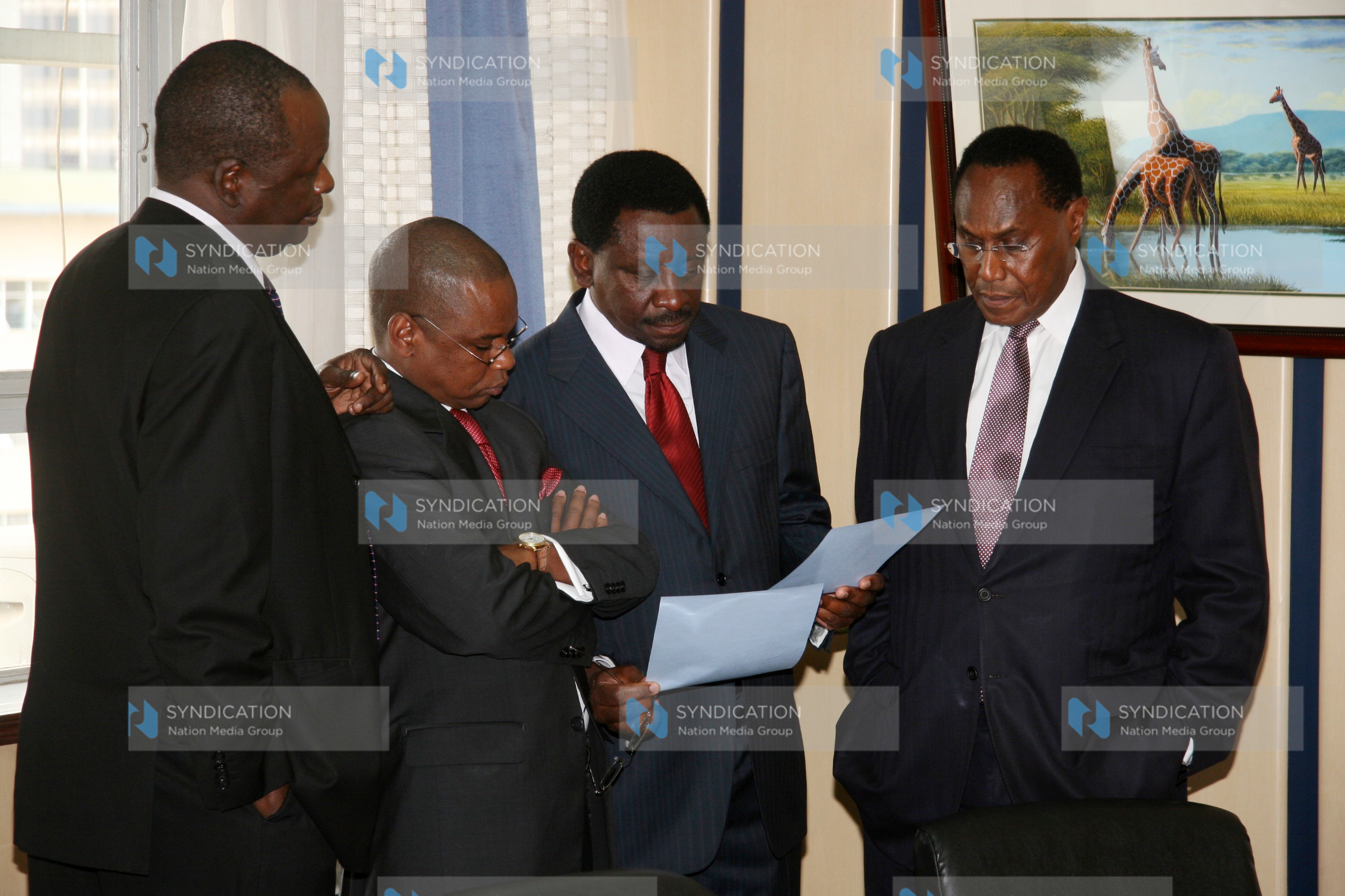 A press conference at Harambee house in Nairobi