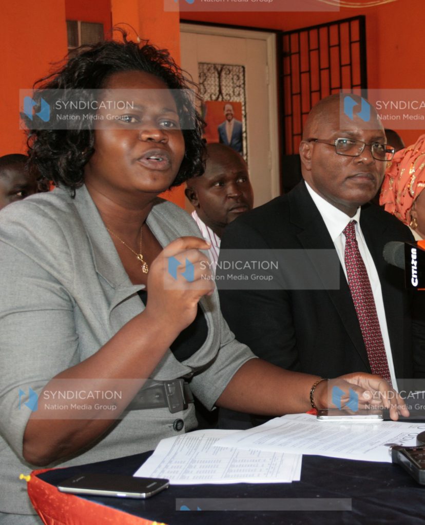 Homa Bay County women’s representative Gladys Wanga and South Mugirango MP Manson Nyamweya
