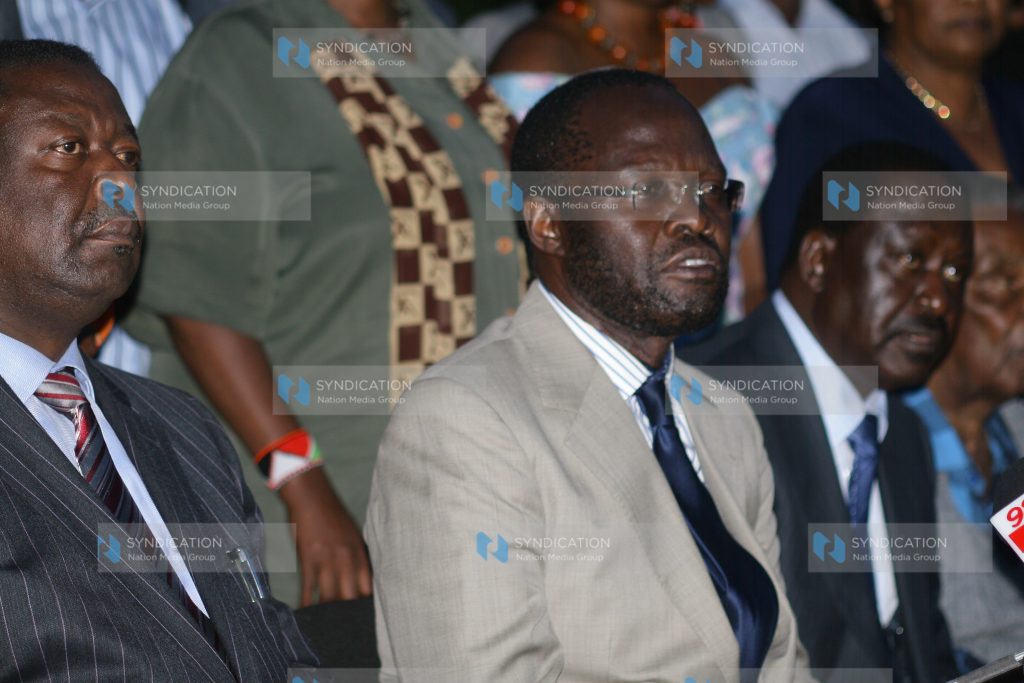 A press conference at the ODM headquarters