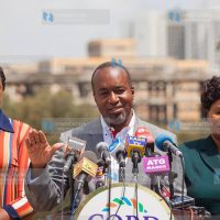 ODM Deputy party leader Ali Hassan Joho (center)