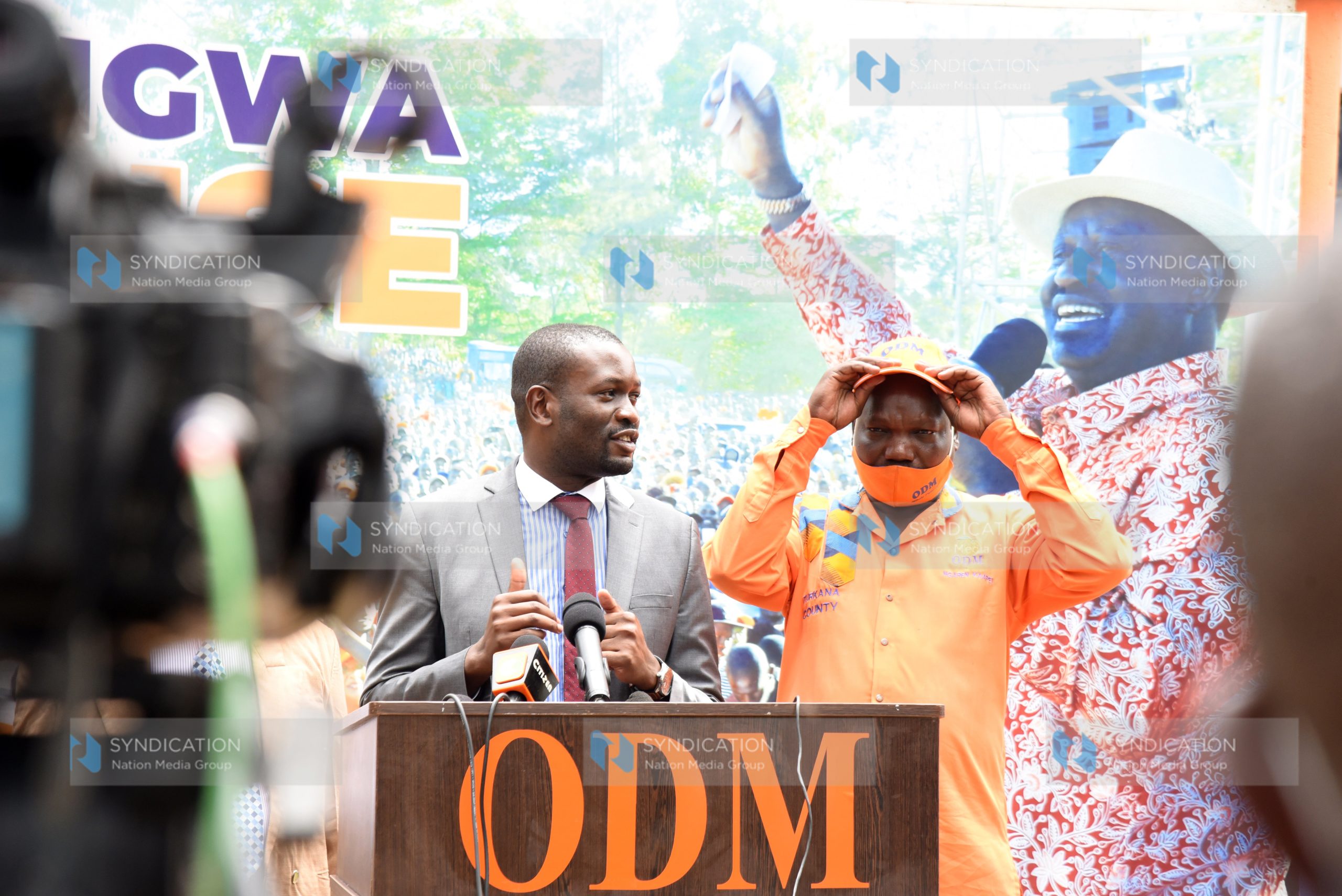 Meeting with a delegation from Kiambu and press conference