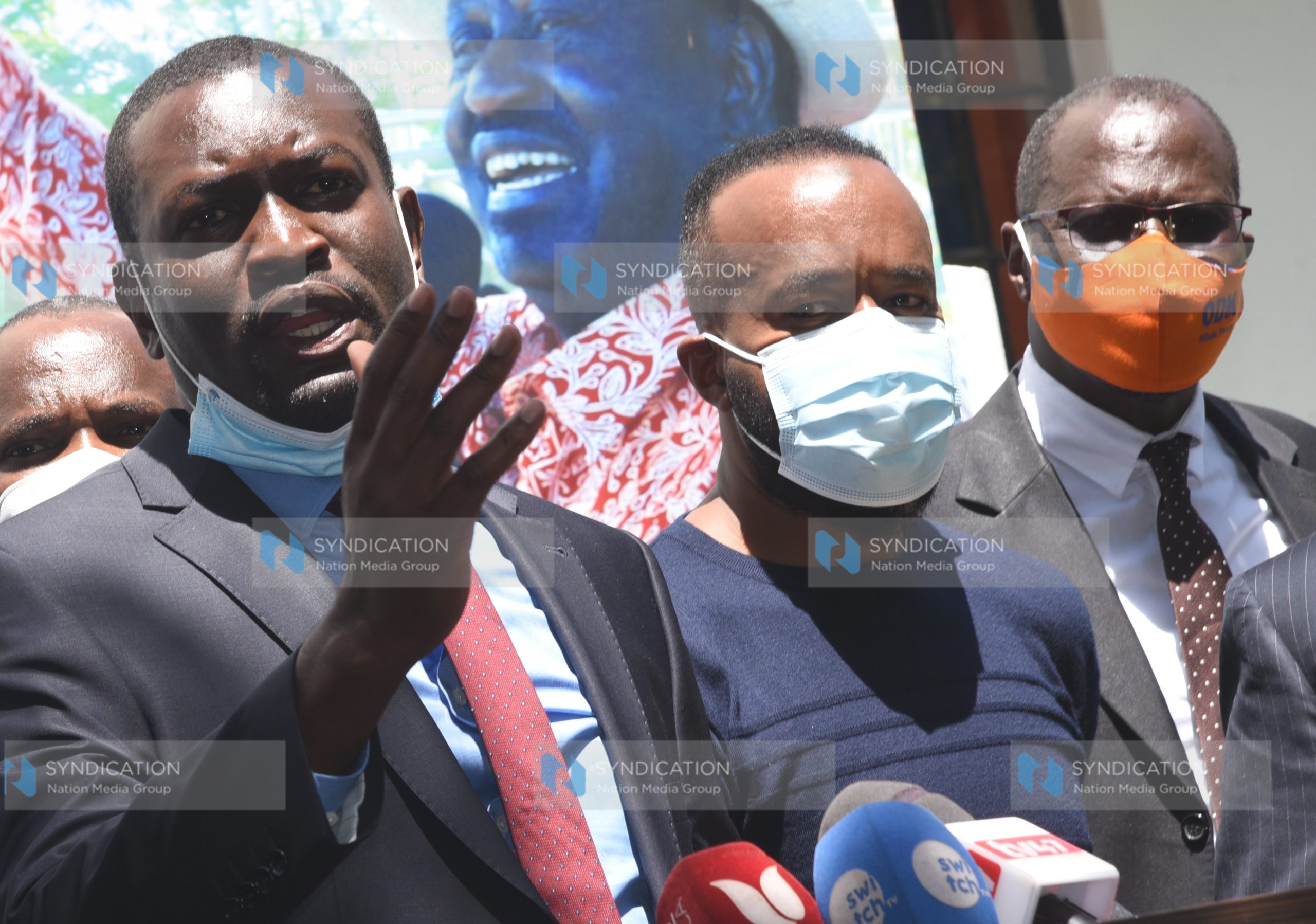 ODM Secretary General Edwin Sifuna (left)