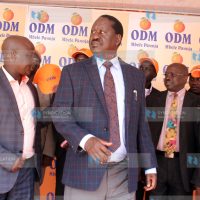 NASA flag bearer Raila Odinga at Orange house