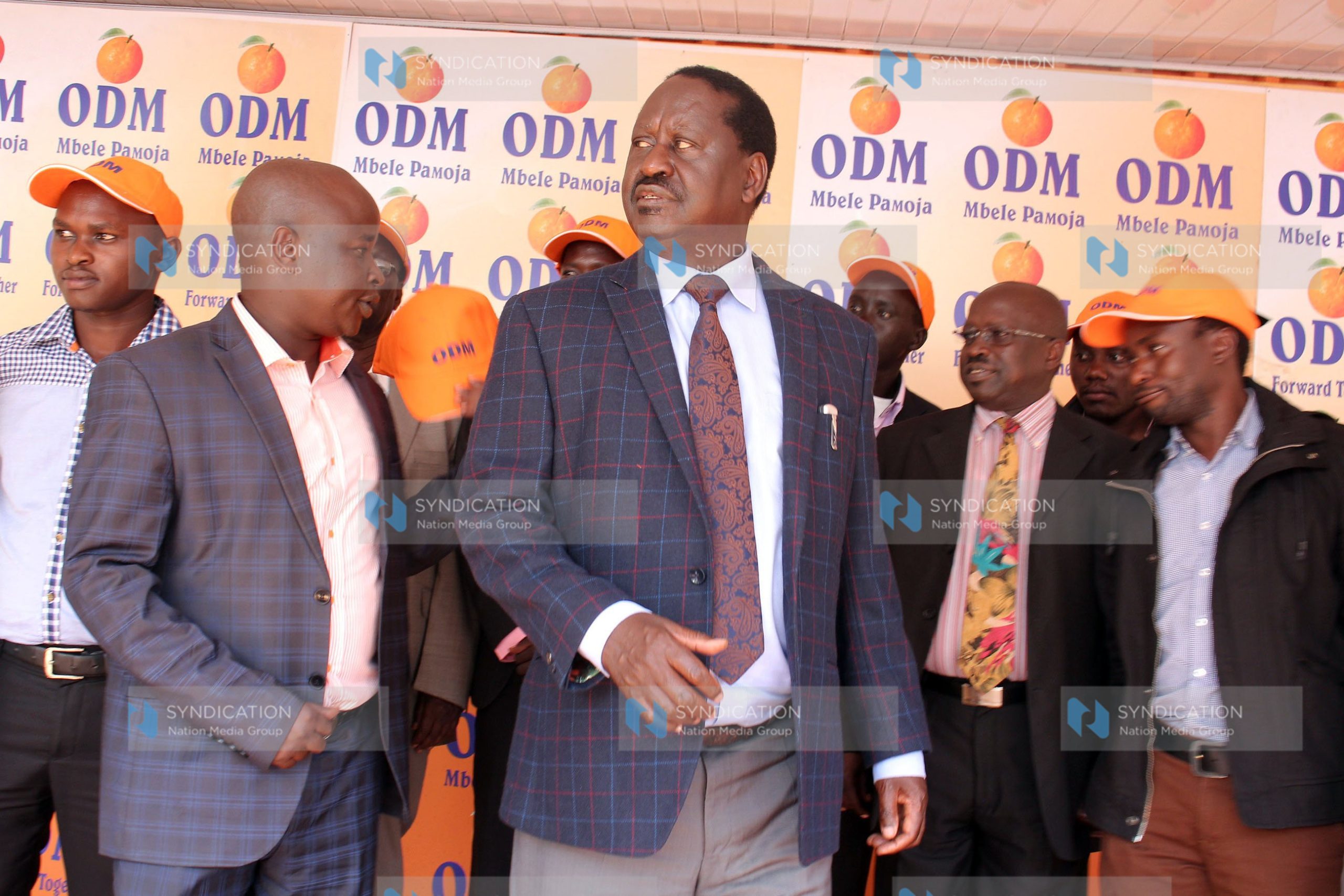 NASA flag bearer Raila Odinga at Orange house