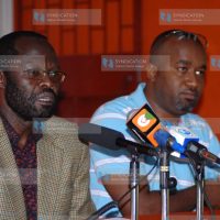 A press conference at Orange House