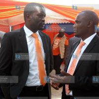 Gwasi MP John Mbadi (Right) with Orange Democratic Party Secretary General Edwin Sifuna (left)