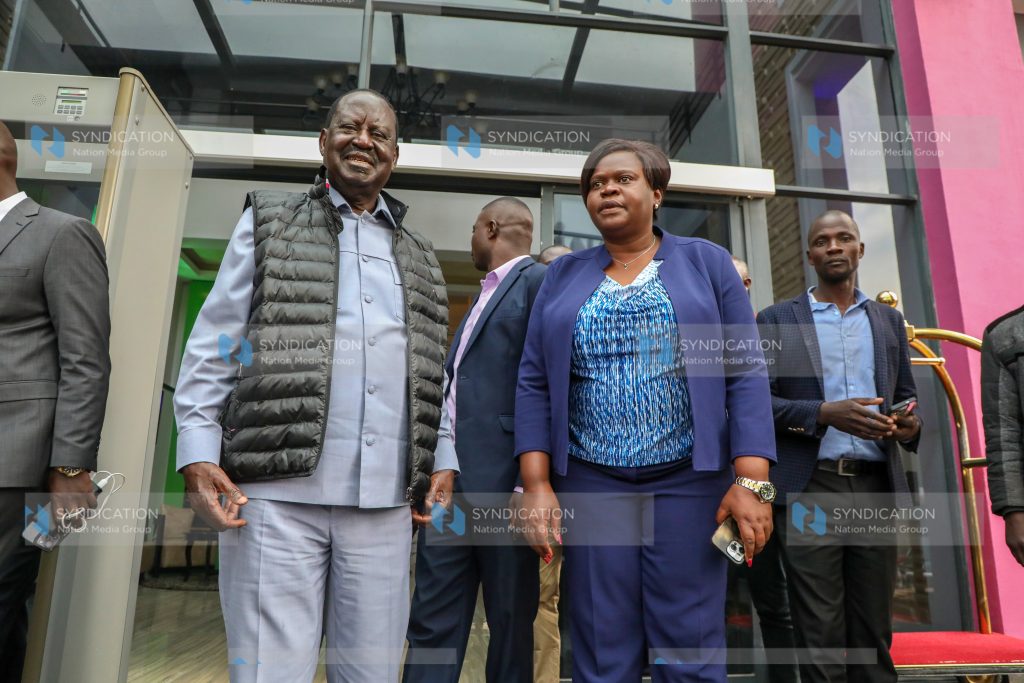 ODM Raila Odinga and Homa Bay County Gladys Wanga