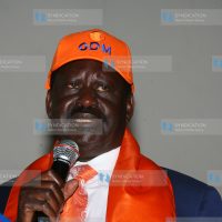 ODM leader Raila Odinga addresses party delegates