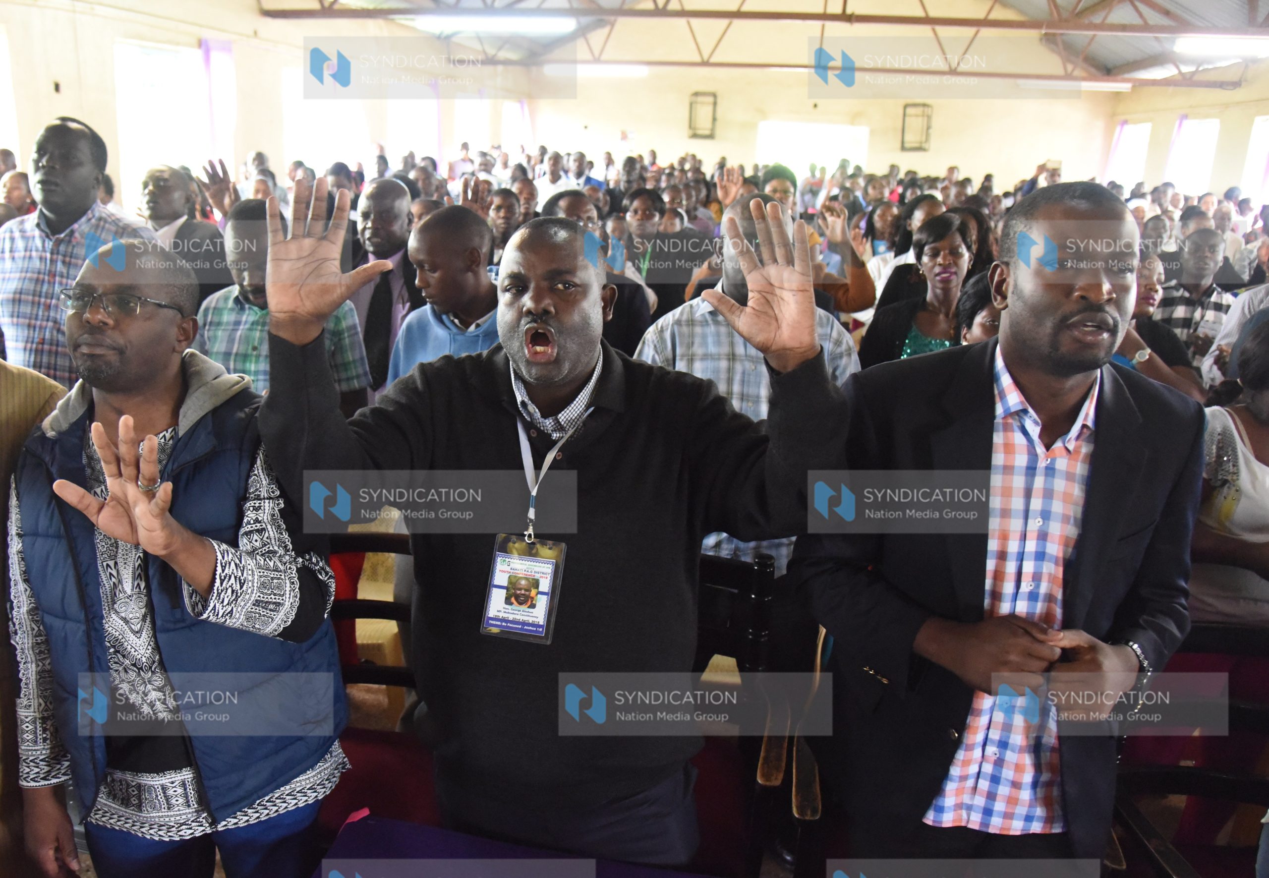 Handshake between ODM Leader Raila Odinga and various other leaders