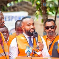 ODM Deputy party leader Ali Hassan Joho (Centre) address journalists