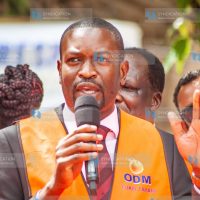 ODM Party Secretary-General Edwin Sifuna address journalists