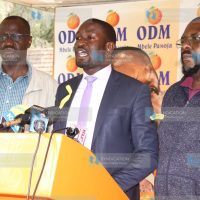 A press conference at Orange House in Nairobi County