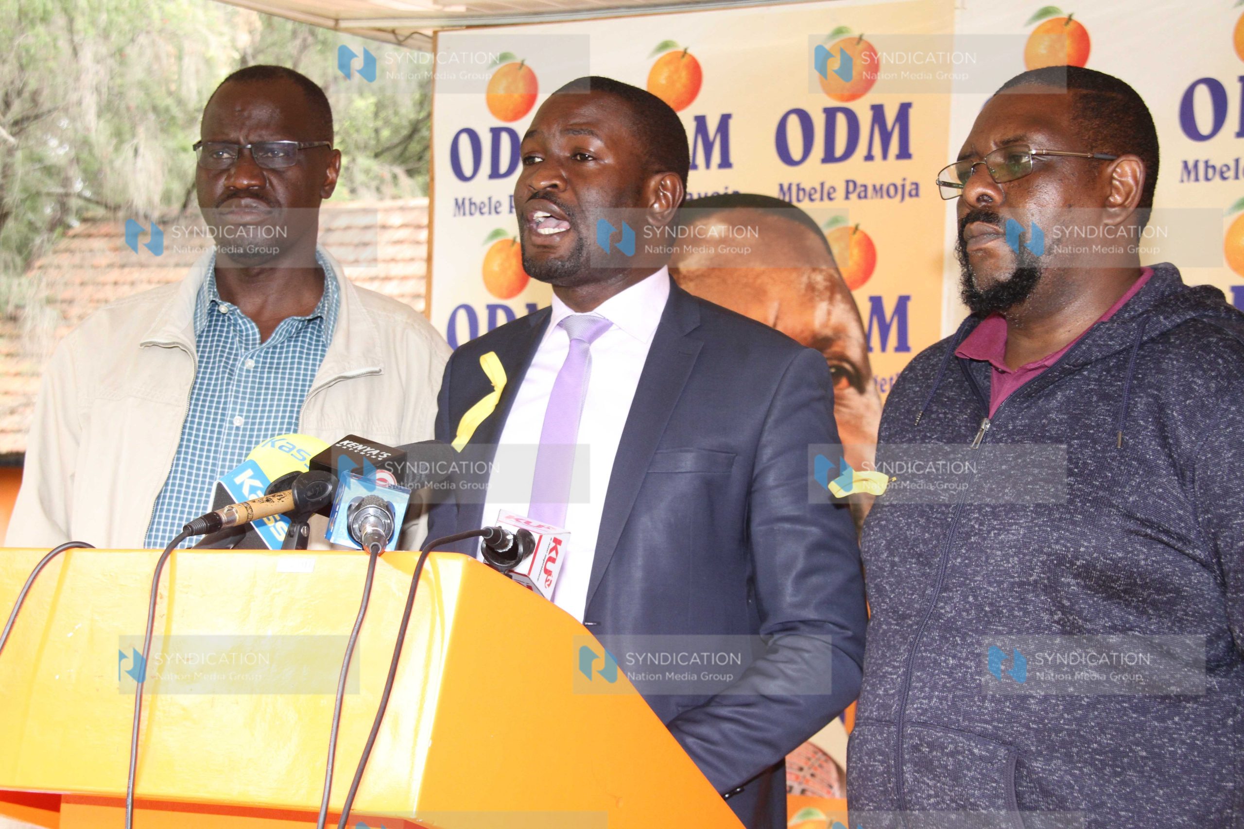 A press conference at Orange House in Nairobi County