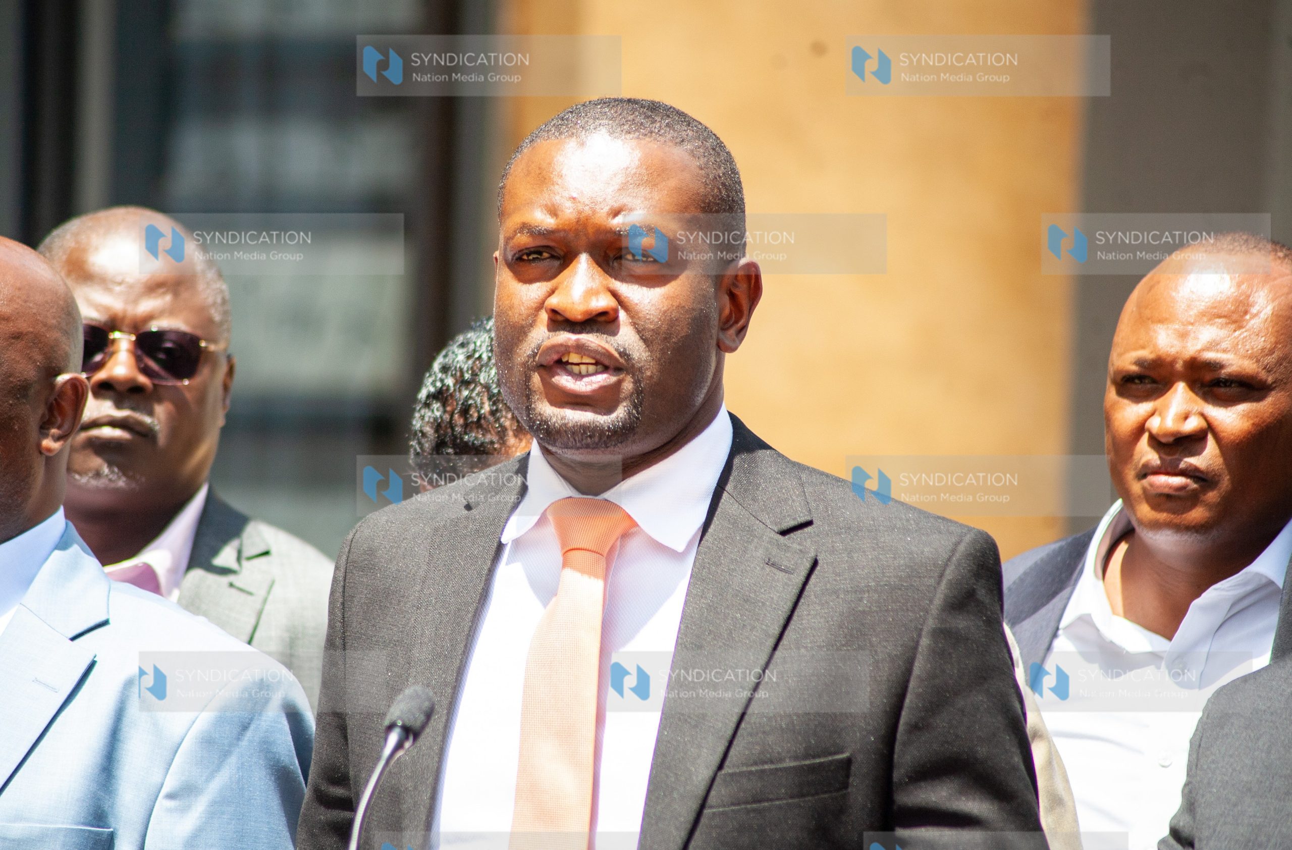 ODM party Secretary-General Edwin Sifuna addresses journalists