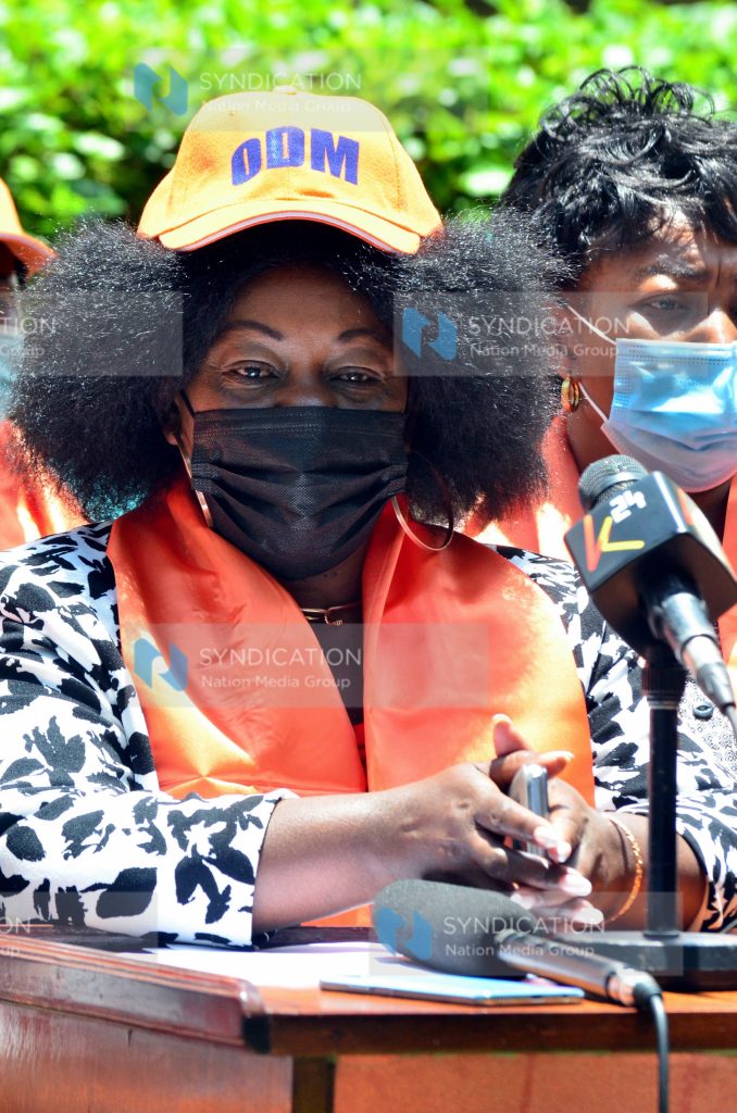 Suba North MP Millie Odhiambo briefs media