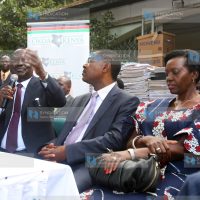 Receiving of documents containing signatures for the Okoa Kenya initiative