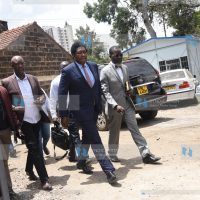 Narok Senator Ledama Ole Kina at Kilimani Police station