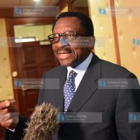 Siaya Senator James Orengo during an interview