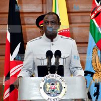 President William Ruto addressing media at State House