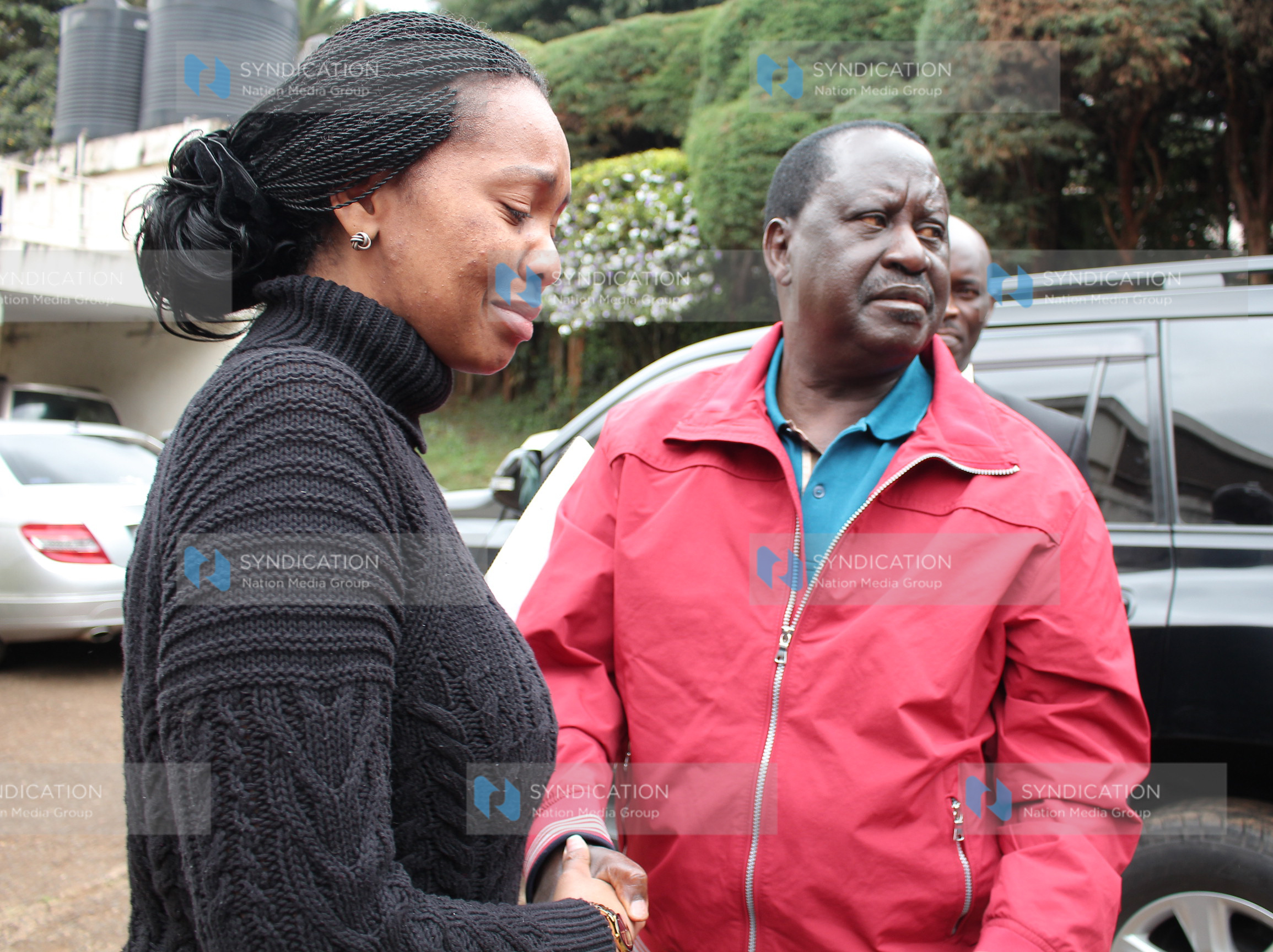 CORD leader Raila Odinga consoles Debrah Ntimama