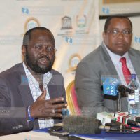 Press conference at Sovereign Hotel in Kisumu County