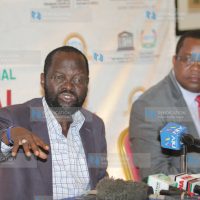 A press conference at Sovereign Hotel in Kisumu County