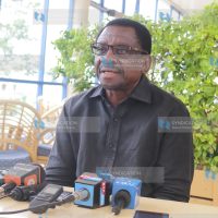 James Orengo addresses journalist at Kisumu International Airport
