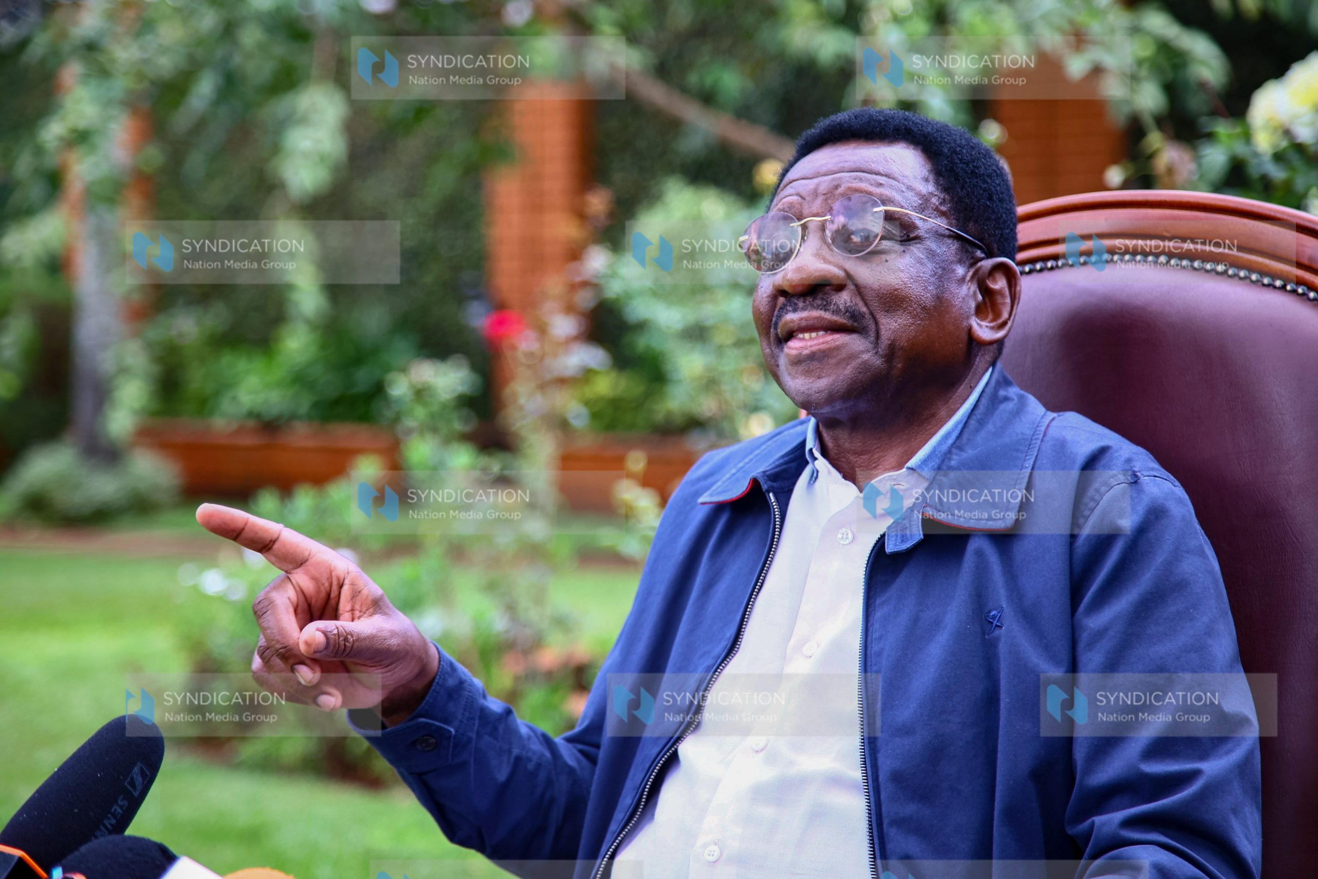 Siaya County Governor James Orengo, during a press briefing