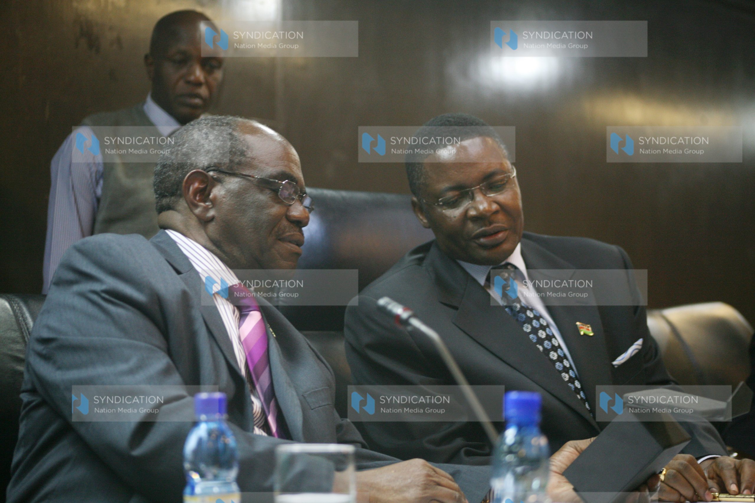 National Assembly speaker Kenneth Marende and Mwingi South MP David Musila