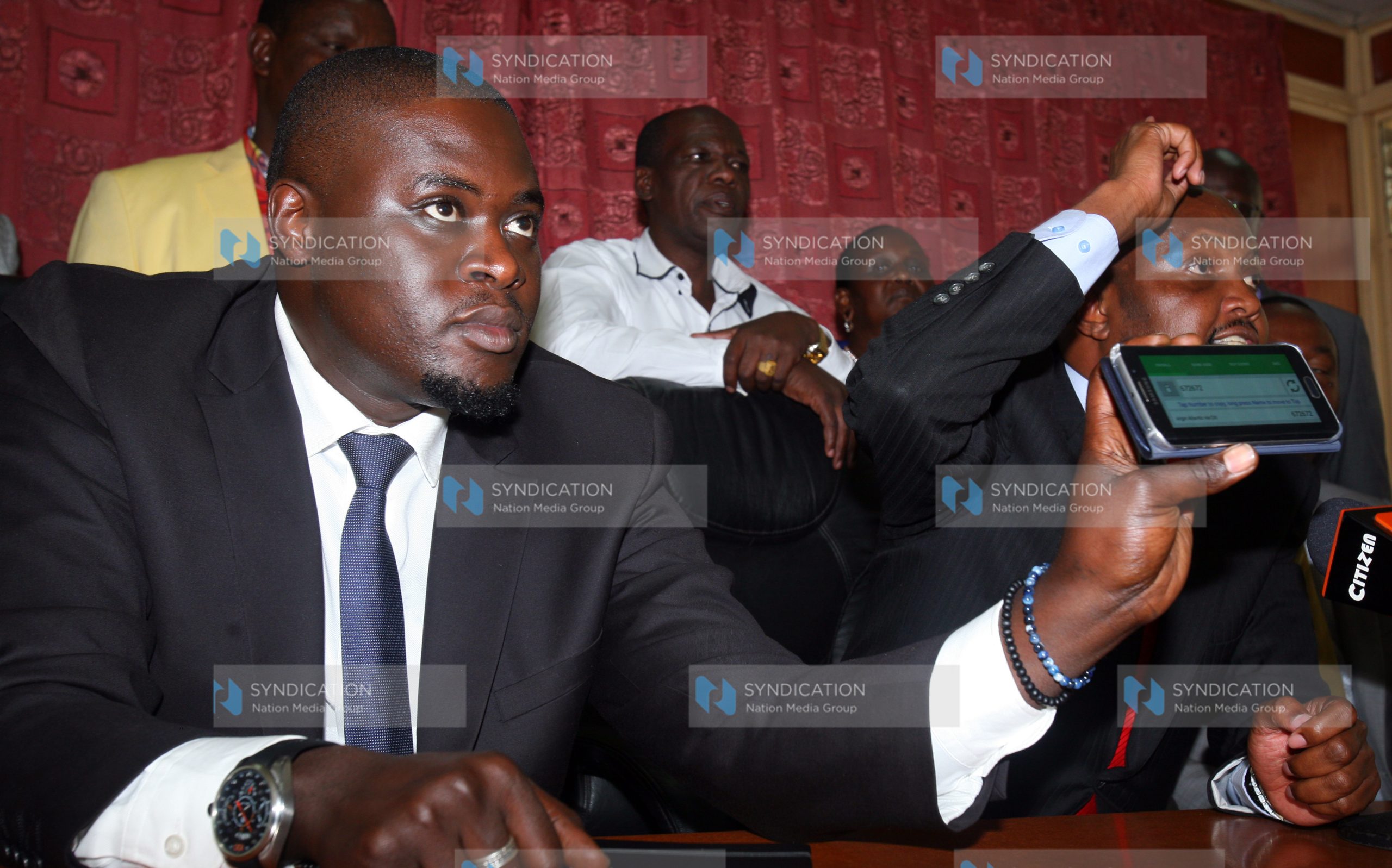 Jubilee parliamentarians in addressing a press conference