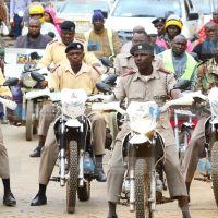 Kisii County administrators under the Ministry of Interior and the civil society take part in a peace walk