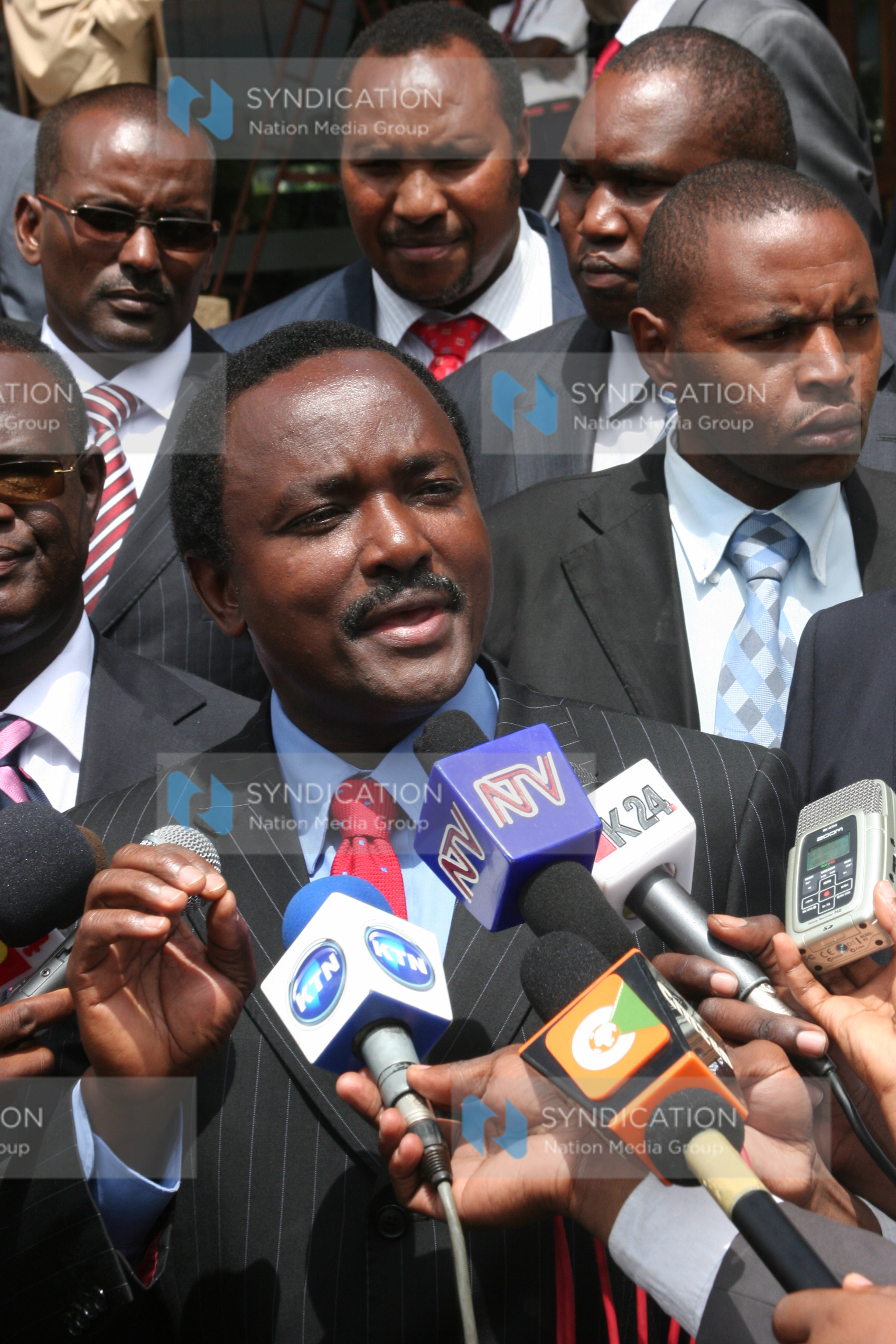 Vice President Kalonzo Musyoka addresses journalists