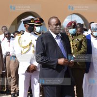President Uhuru Kenyatta at National Police College campus in Embakasi