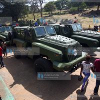 Newly acquired police vehicles